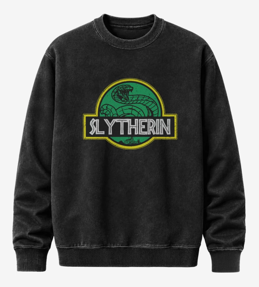 Poleron Polo Acid Wash Negro de Slytherin Park
