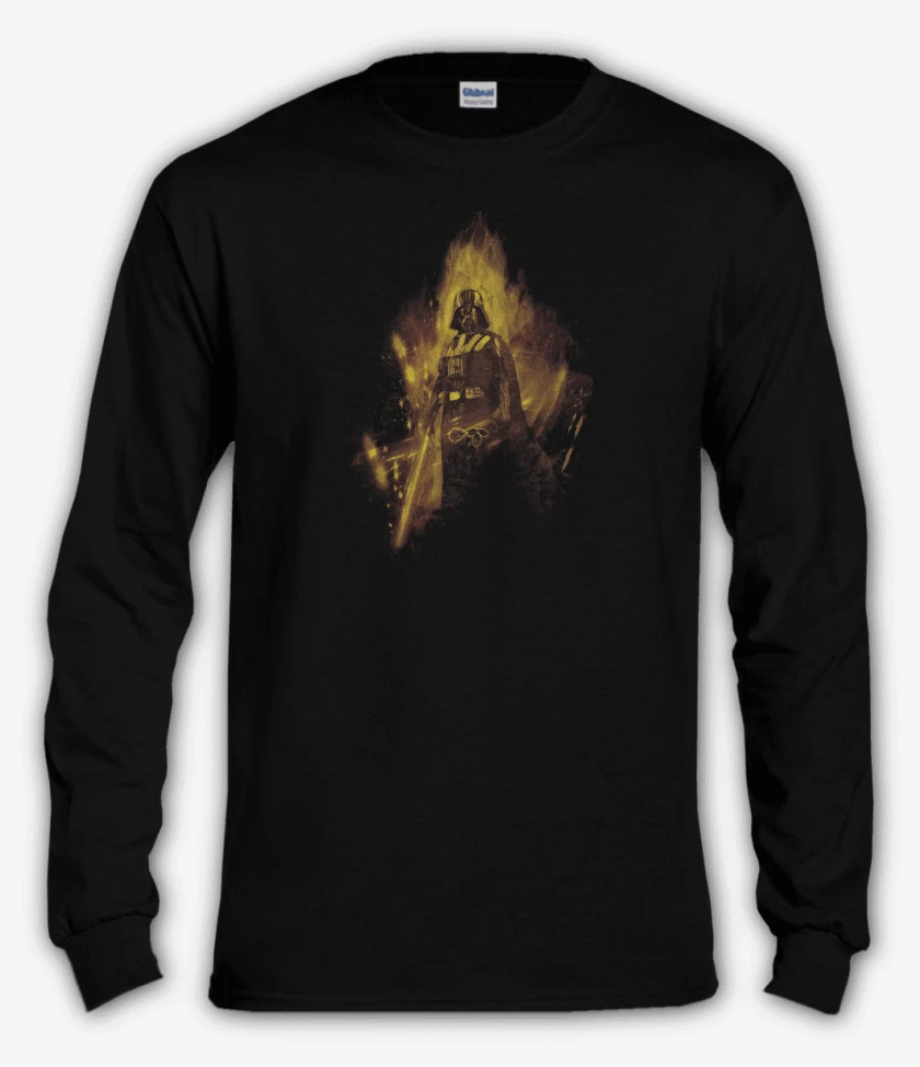Polera manga larga Negro de Darth Matador