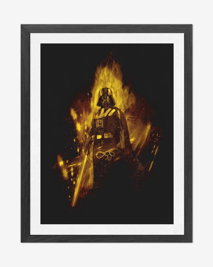 Cuadro decorativo Negro de Darth Matador