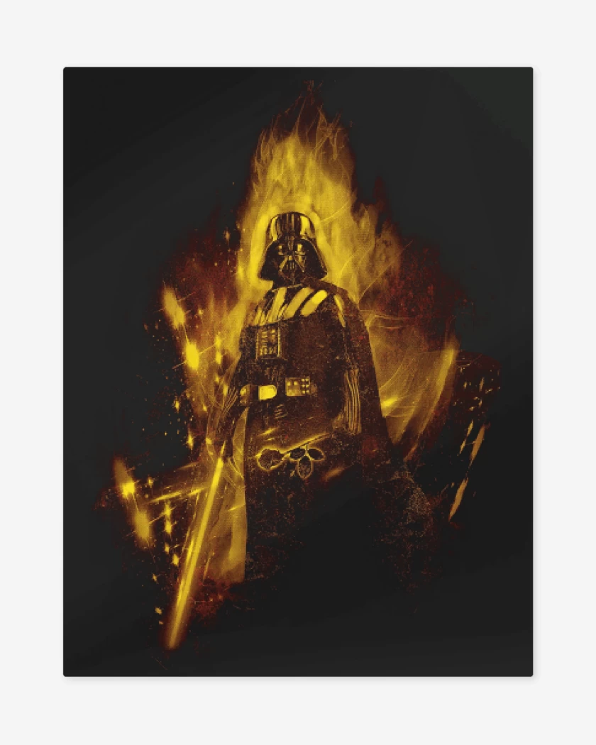 Print metalico Negro de Darth Matador