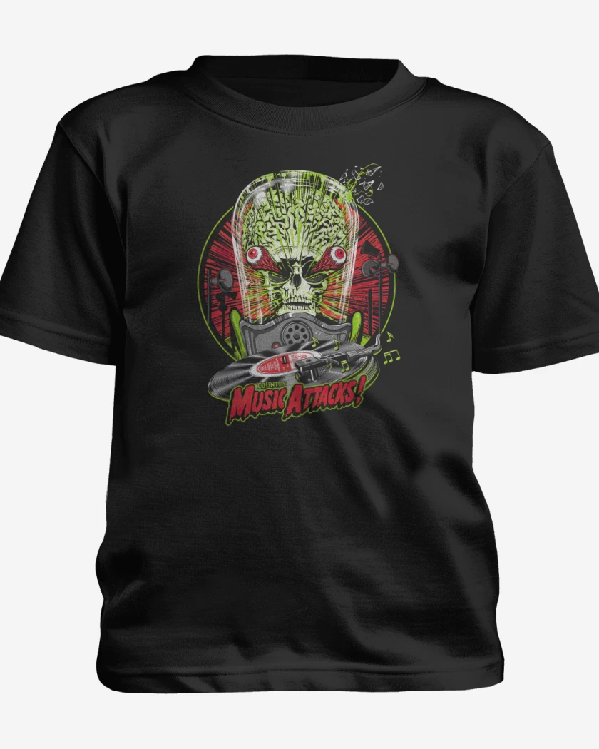 Polera de niño Negro de Music Attack 