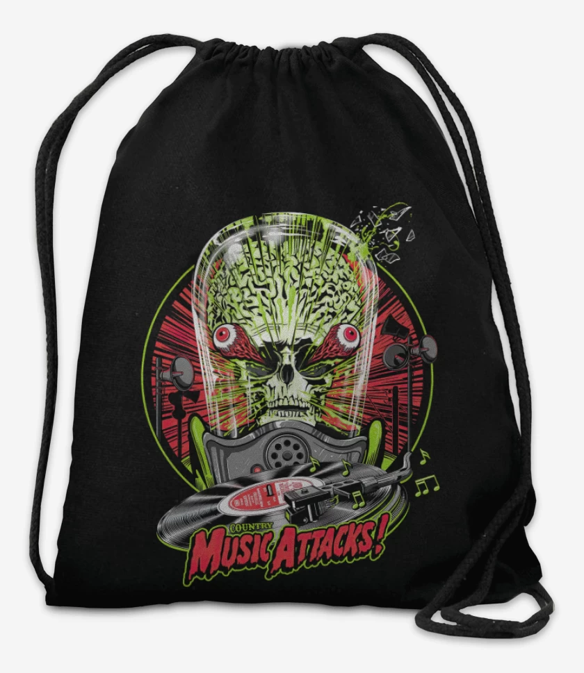 Mochila Negro de Music Attack 