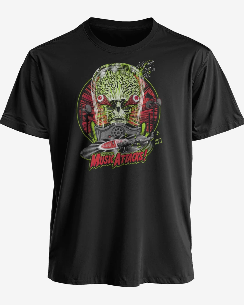 Polera premium Negro de Music Attack 