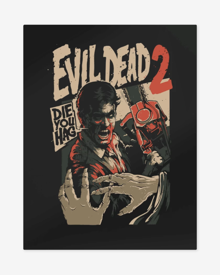 Print metalico Negro de Evil Dead 2