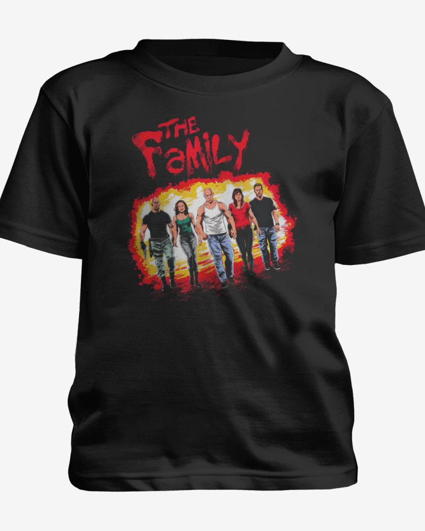 Polera de niño Negro de La Familia