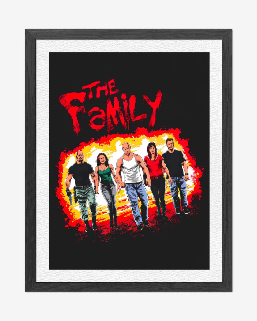Cuadro decorativo Negro de La Familia