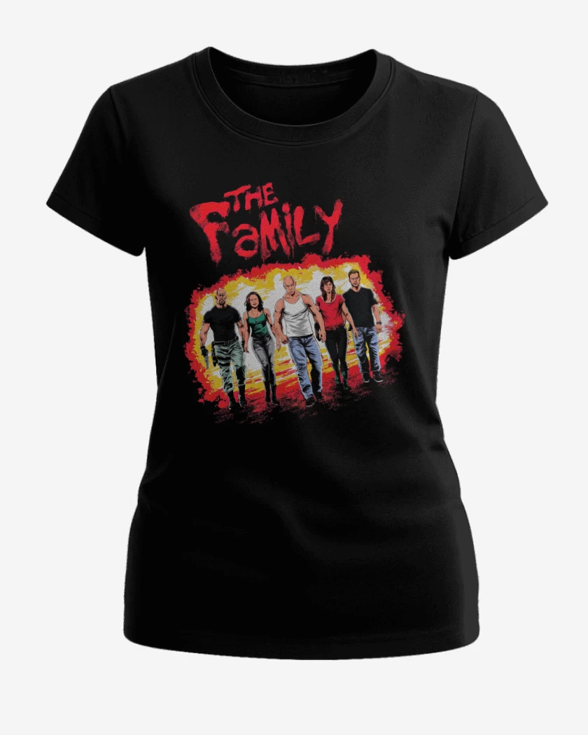 Polera de Mujer Negro de La Familia