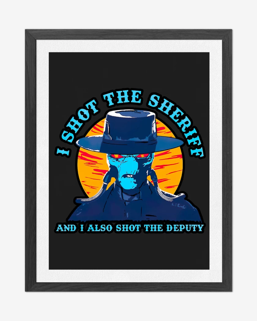 Cuadro decorativo Negro de I Shot the Sheriff