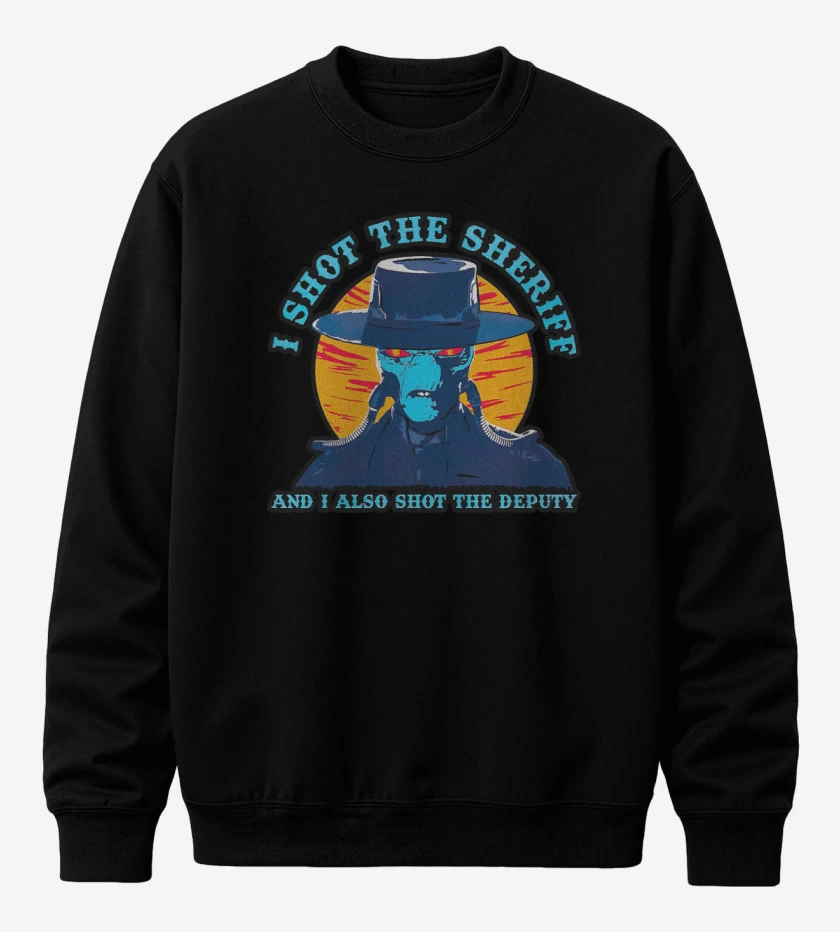 Poleron polo Negro de I Shot the Sheriff