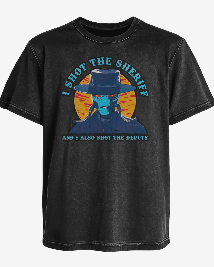 Polera desgastada Negro de I Shot the Sheriff