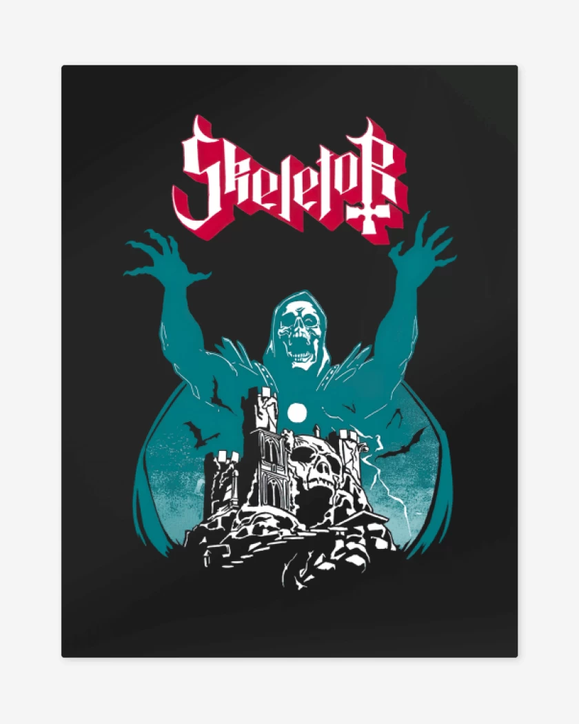 Print metalico Negro de Skeletor 