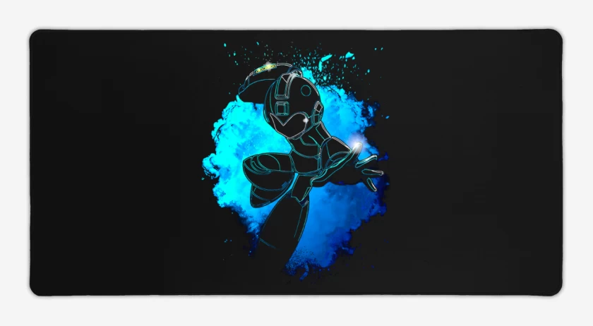 Mouse pad Gamer Negro de Mega man