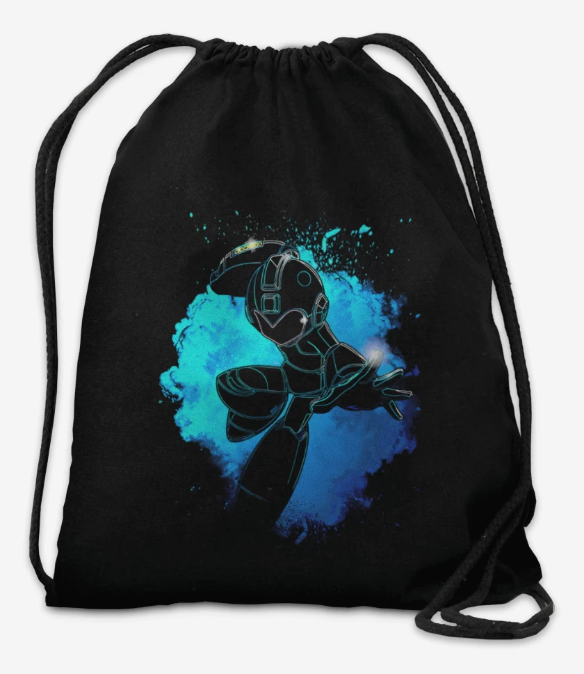 Mochila Negro de Mega man