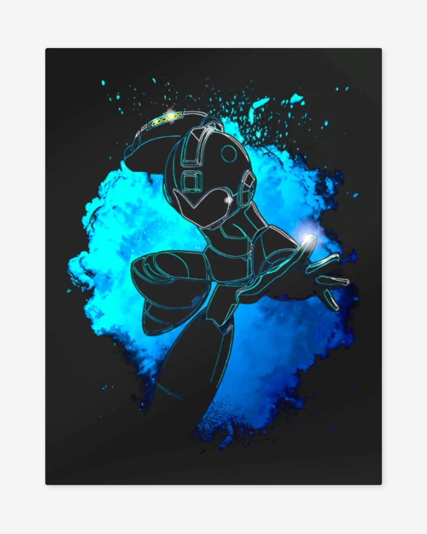 Print metalico Mega man