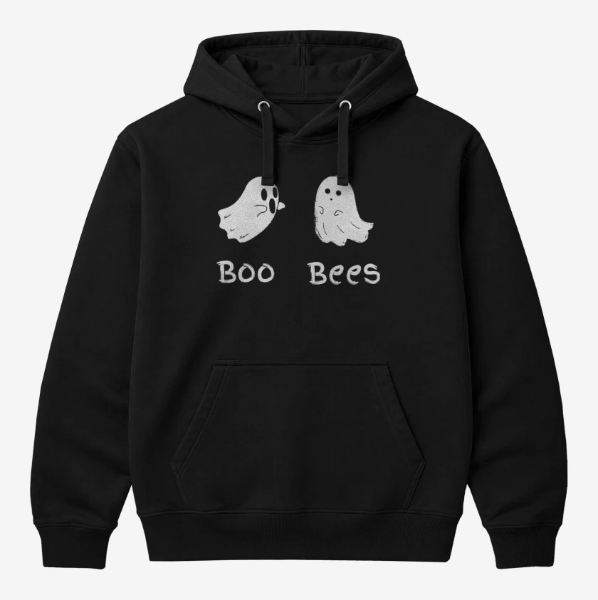 Polerón Canguro Negro de Boo Bees