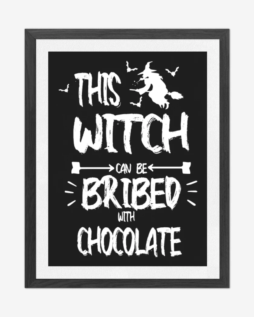 Cuadro decorativo Negro de Bruja Chocolate