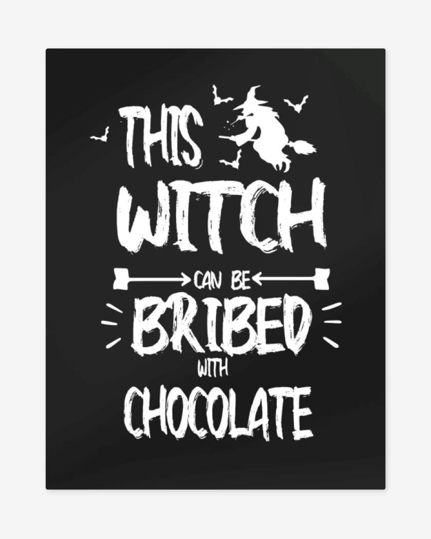Print metalico Bruja Chocolate