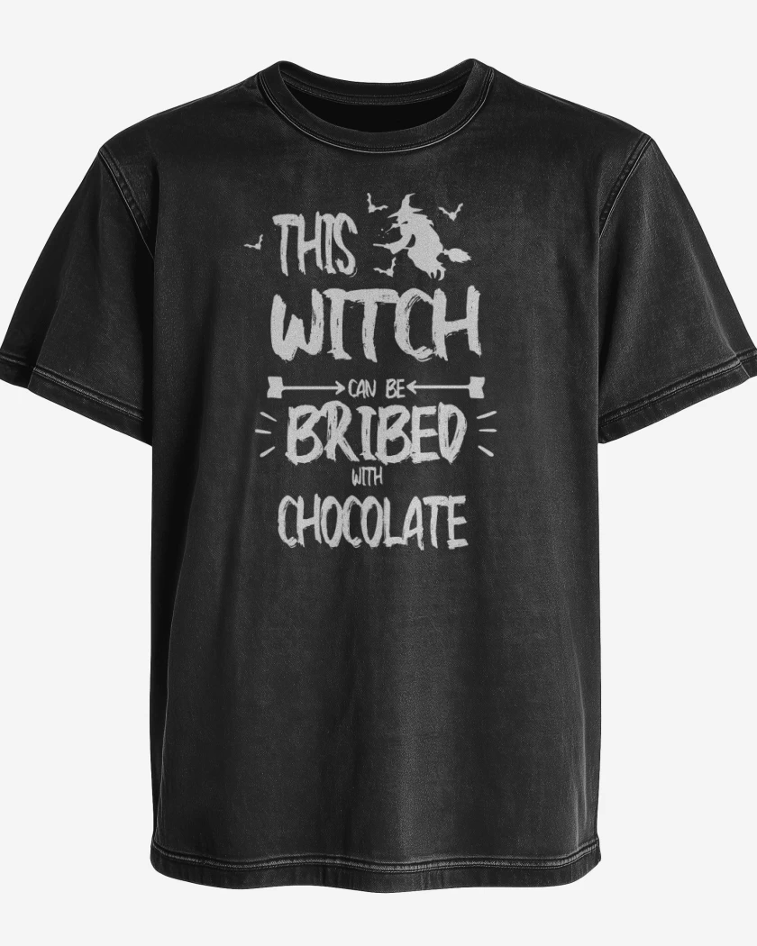 Polera desgastada Bruja Chocolate