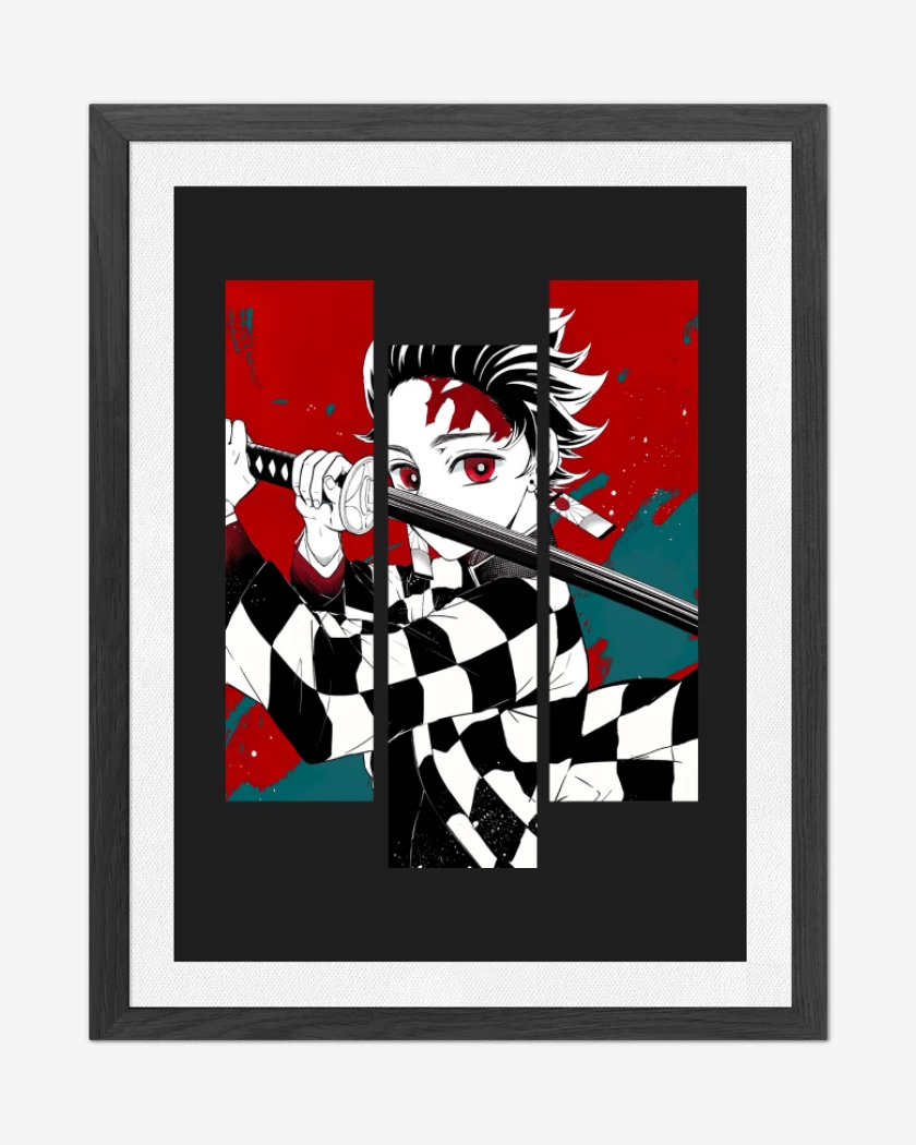 Cuadro decorativo Negro de Tanjiro!