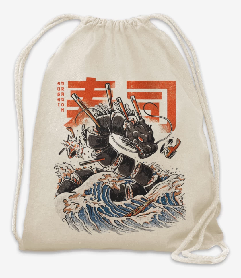 Mochila Blanco de Sushi Dragon