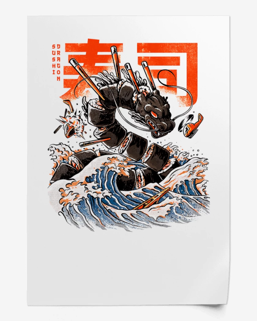 Print Blanco de Sushi Dragon