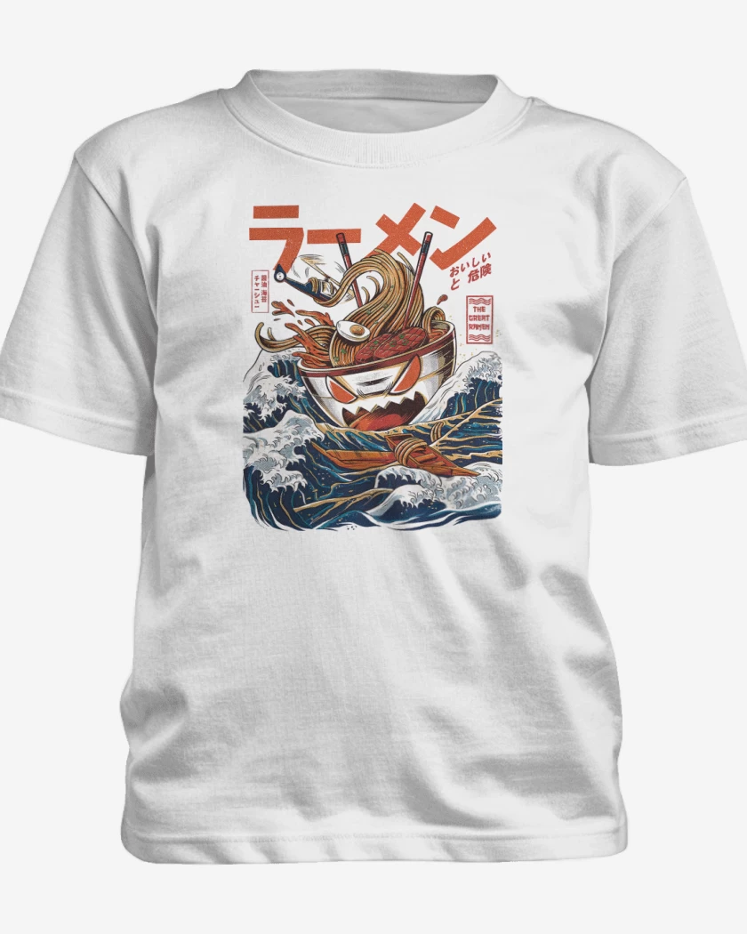 Polera de niño Blanco de God Ramen