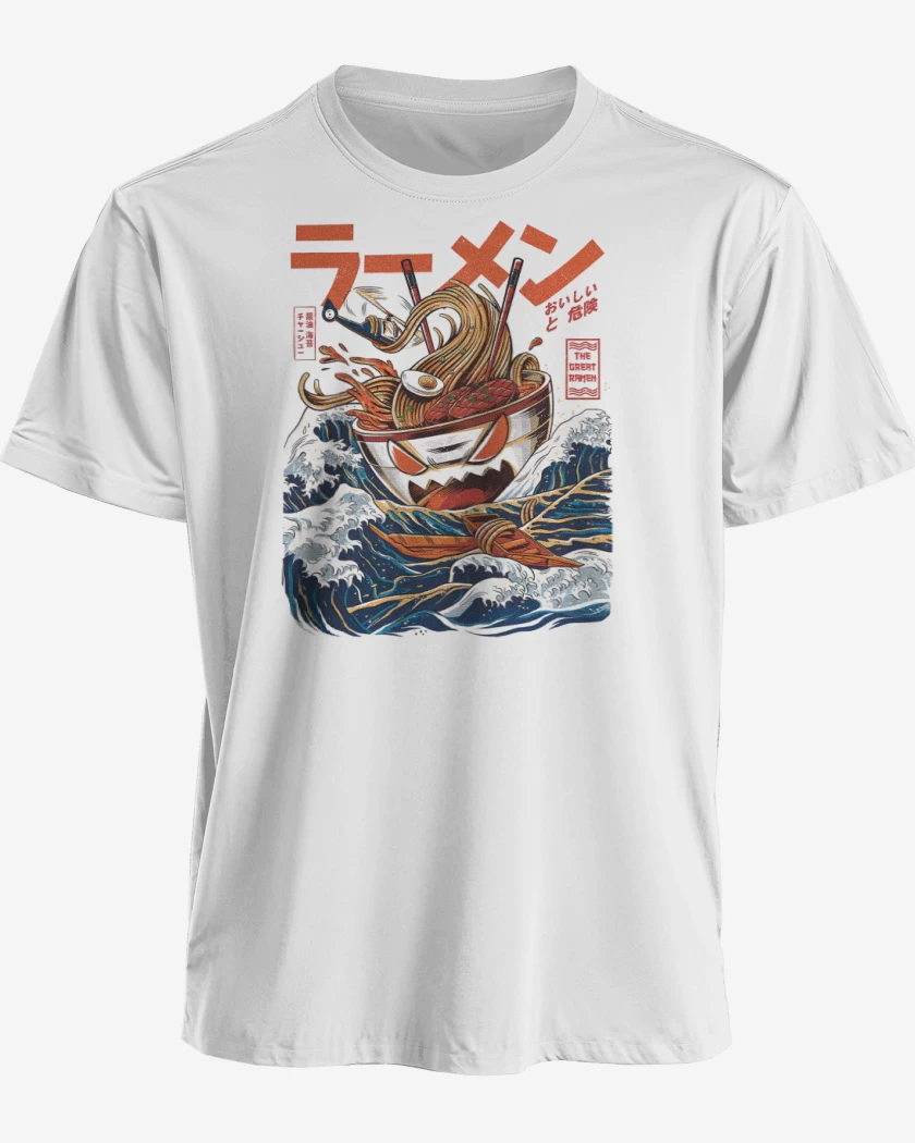 Polera premium Blanco de God Ramen