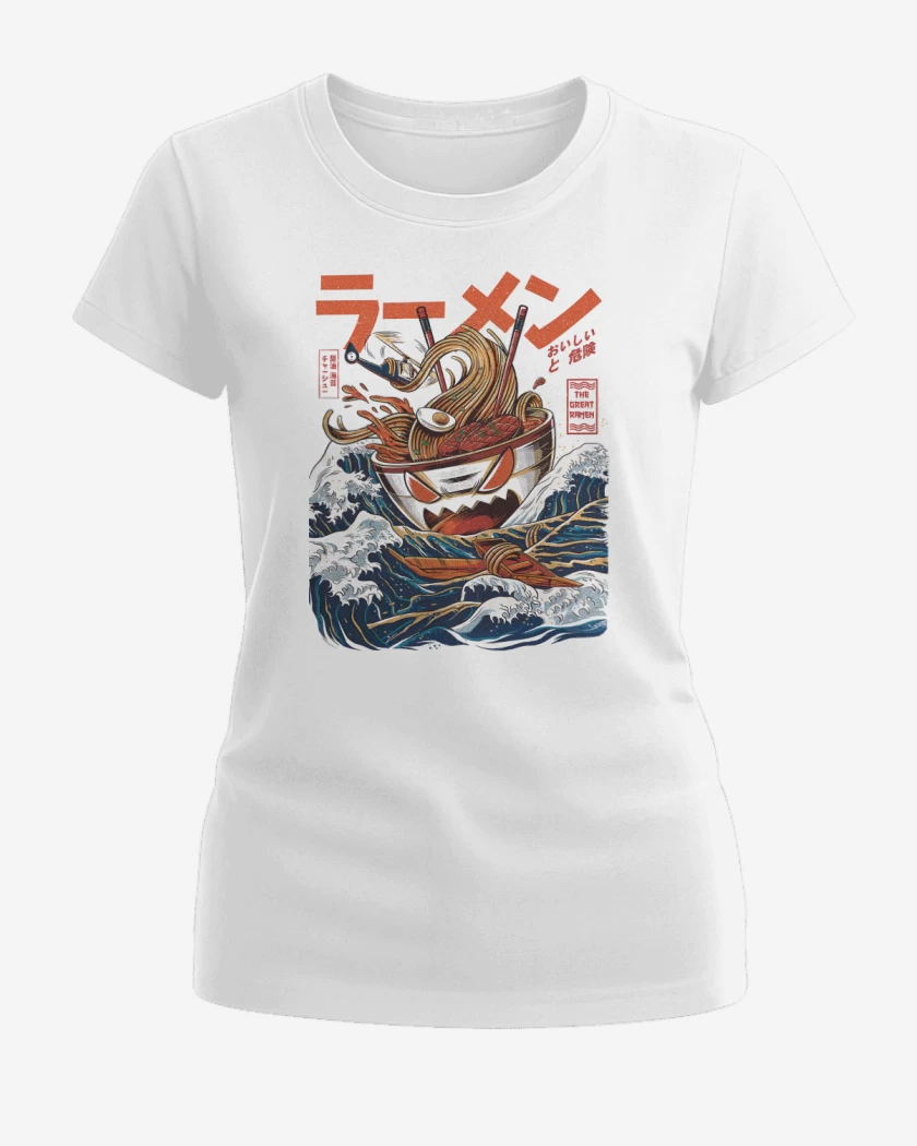 Polera de Mujer Blanco de God Ramen