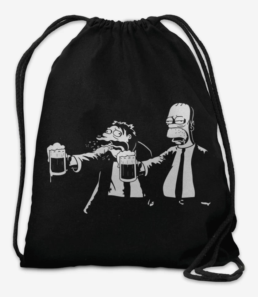 Mochila Negro de Borrachos Fiction