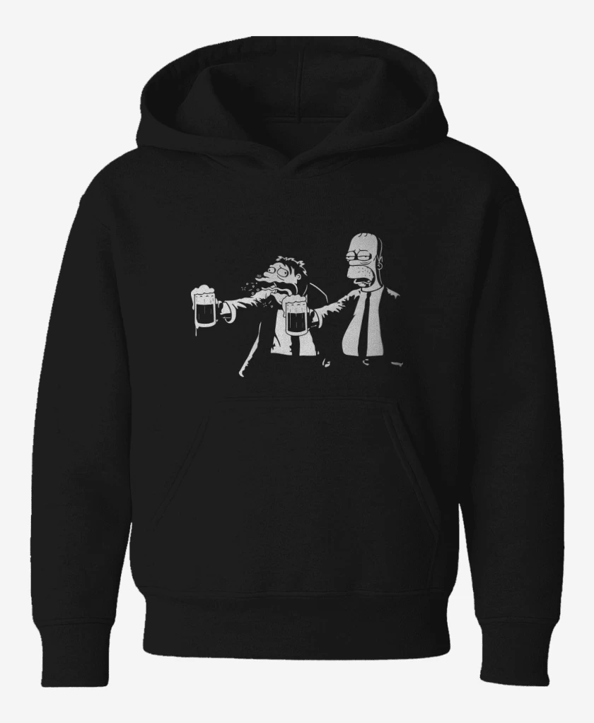Poleron de niño Negro de Borrachos Fiction
