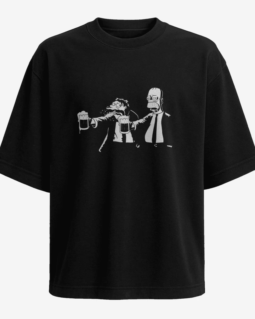 Polera Oversize Borrachos Fiction