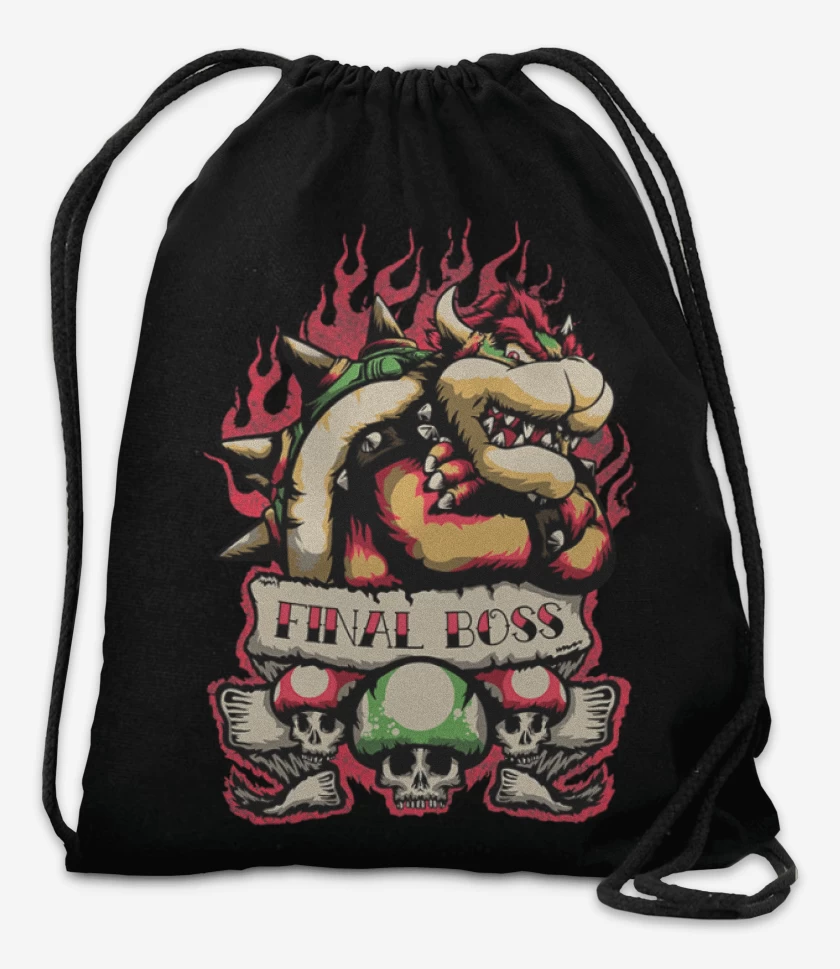 Mochila Negro de Final Boss