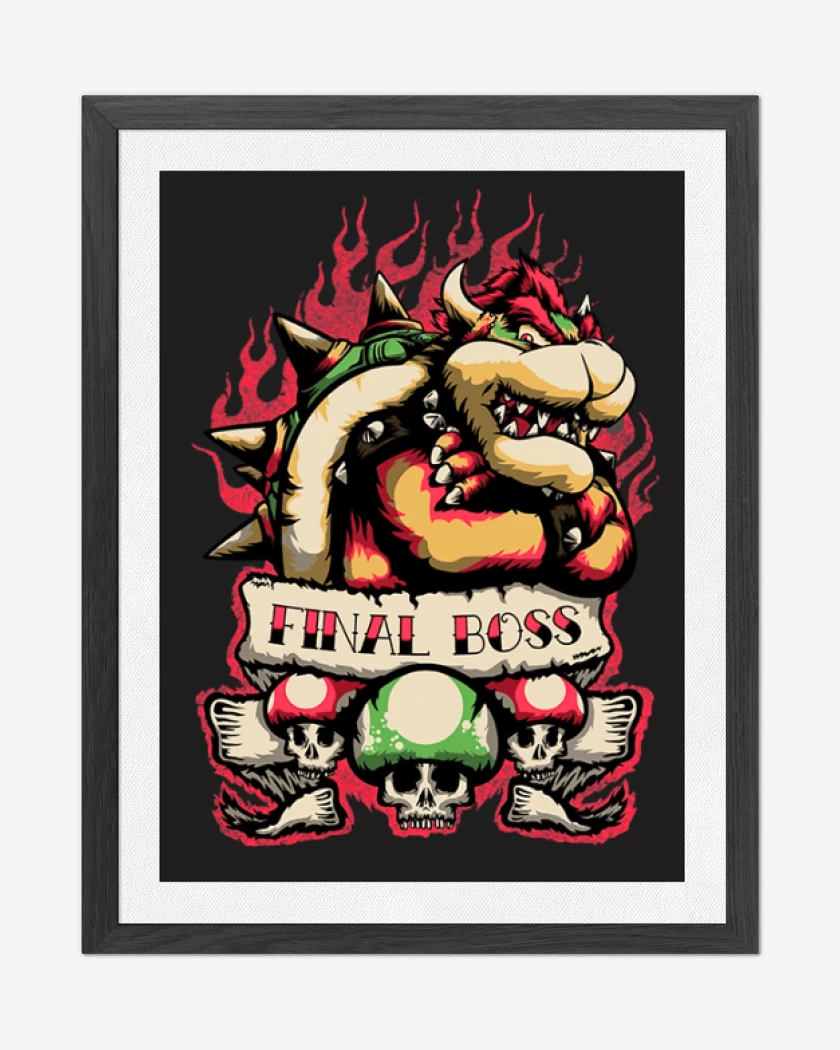 Cuadro decorativo Negro de Final Boss