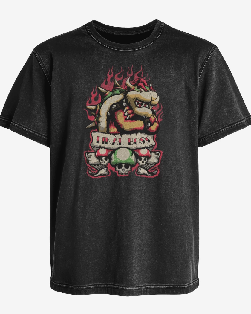 Polera desgastada Final Boss