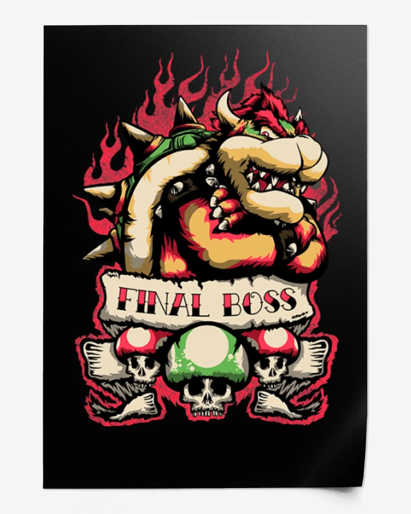 Print Negro de Final Boss