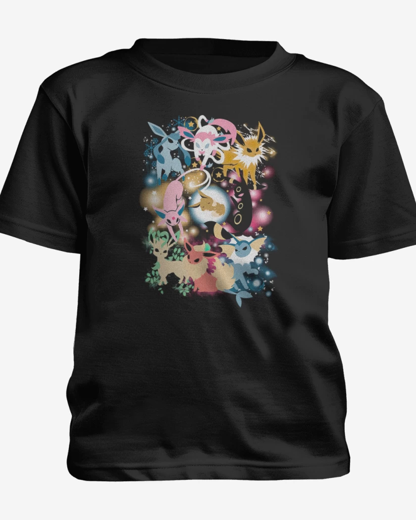 Polera de niño Negro de Eeveeeesss