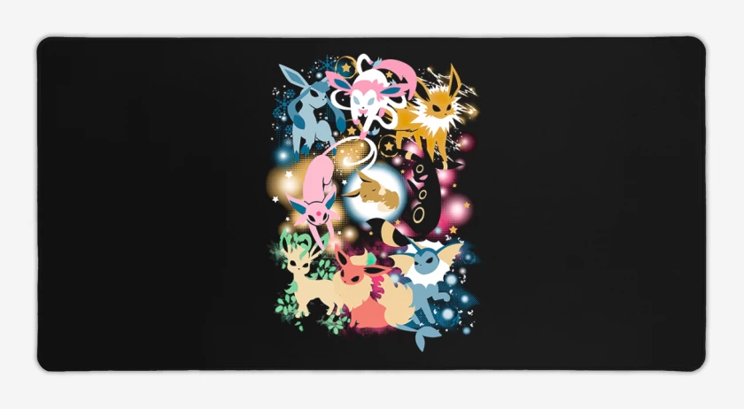 Mouse pad Gamer Negro de Eeveeeesss