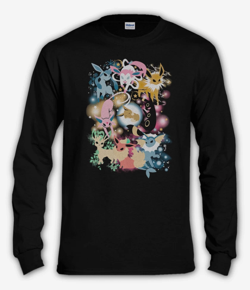 Polera manga larga Negro de Eeveeeesss