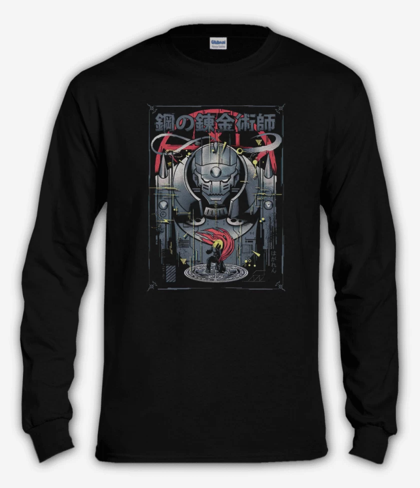 Polera manga larga Negro de Fma