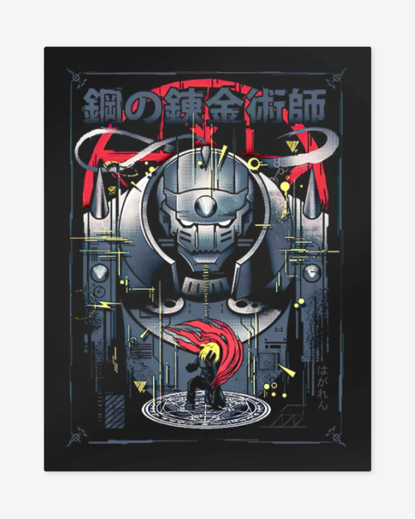 Print metalico Negro de Fma