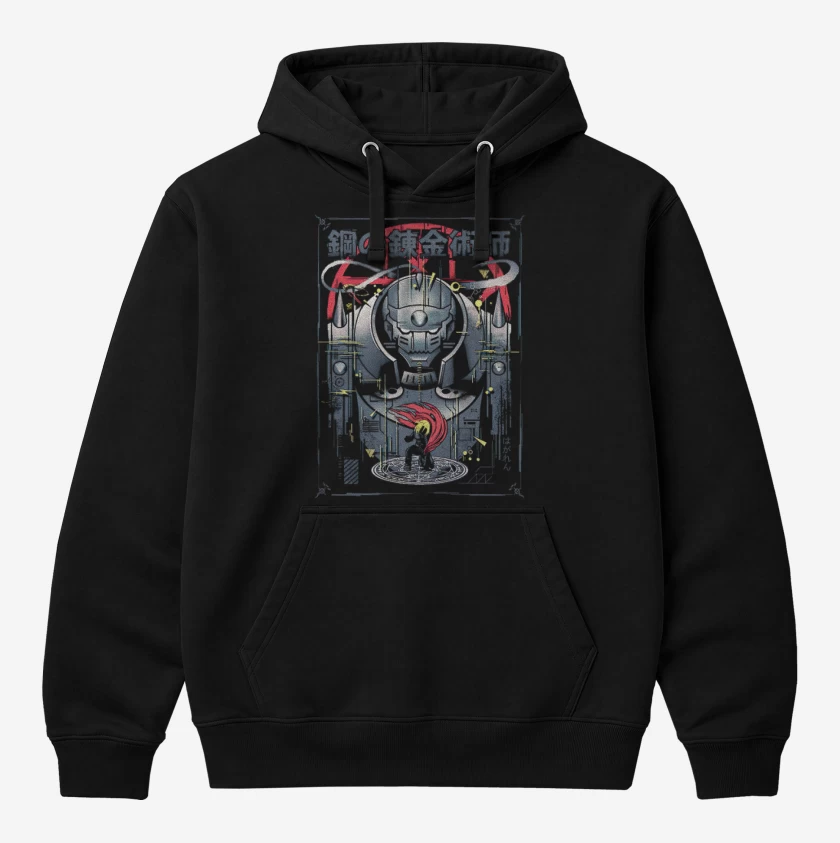 Polerón Canguro Negro de Fma