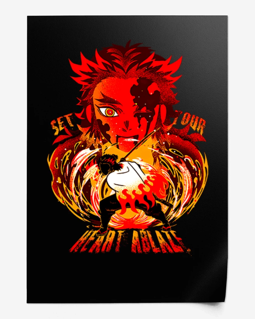 Print Negro de Rengoku