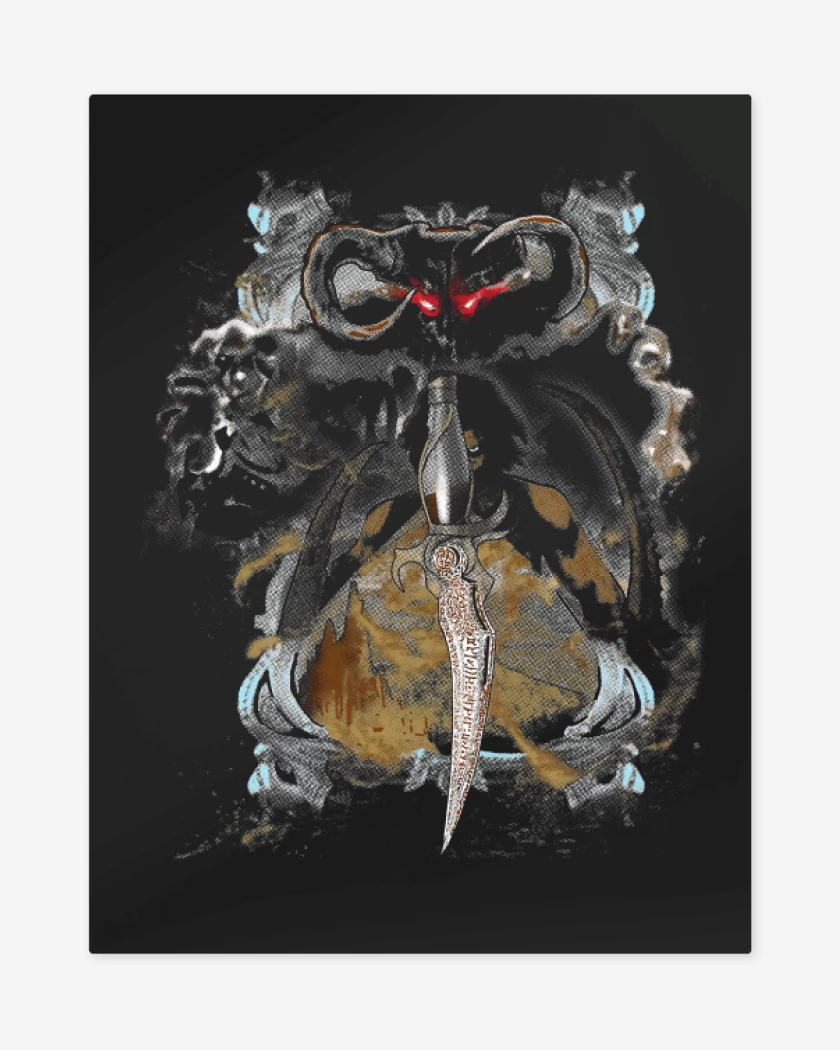 Print metalico Negro de Prince of Persia - Dahaka