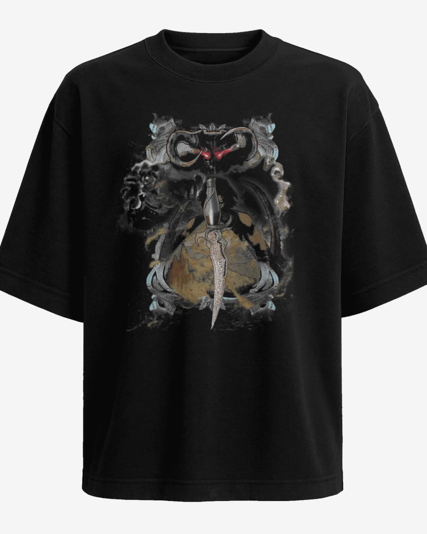Polera Oversize Negro de Prince of Persia - Dahaka
