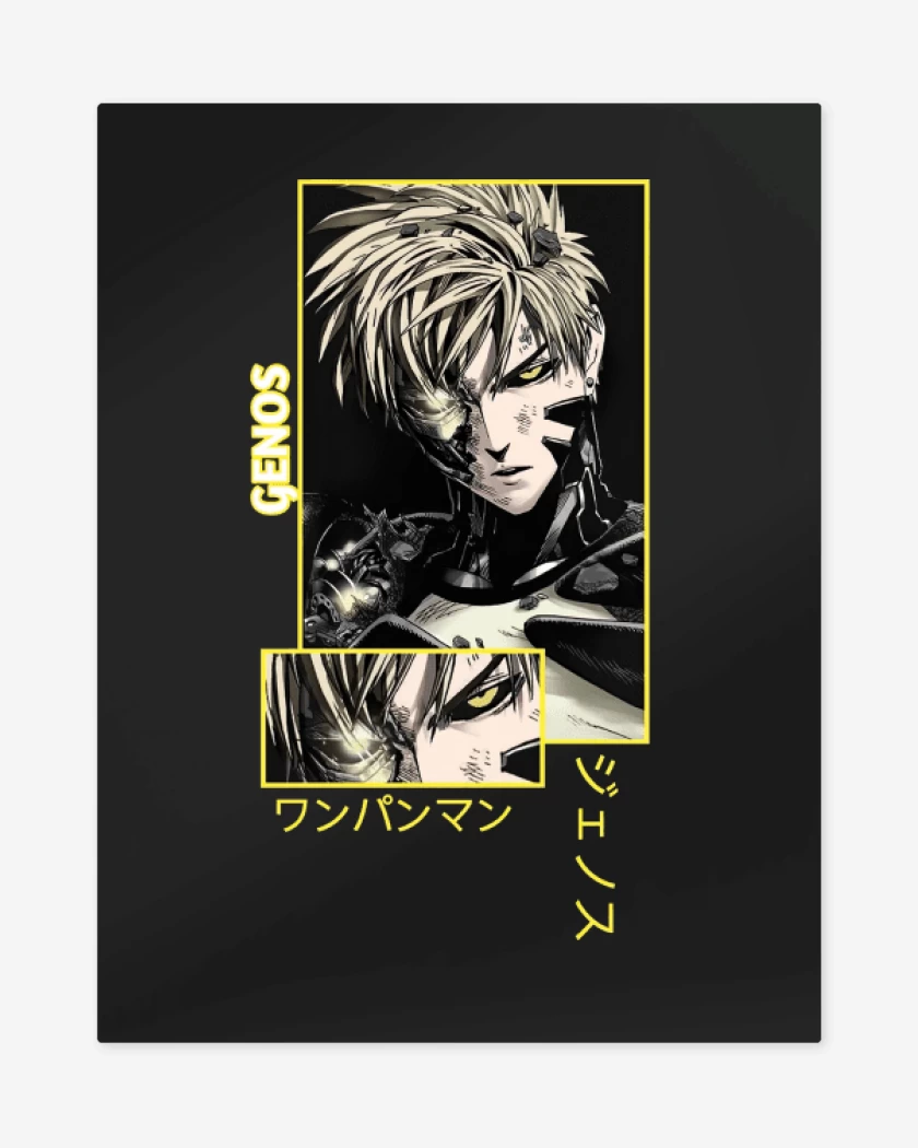Print metalico Negro de Genos
