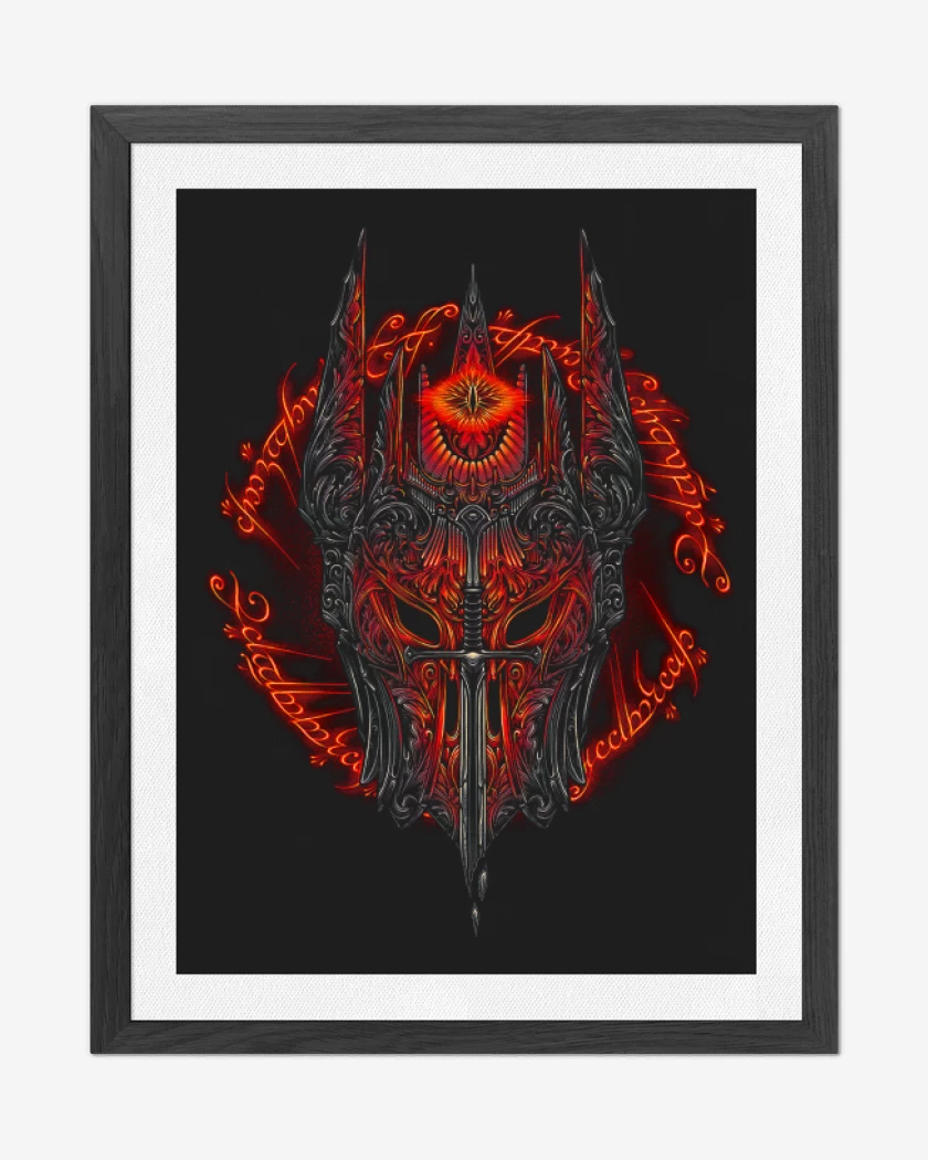 Cuadro decorativo Negro de Sauron