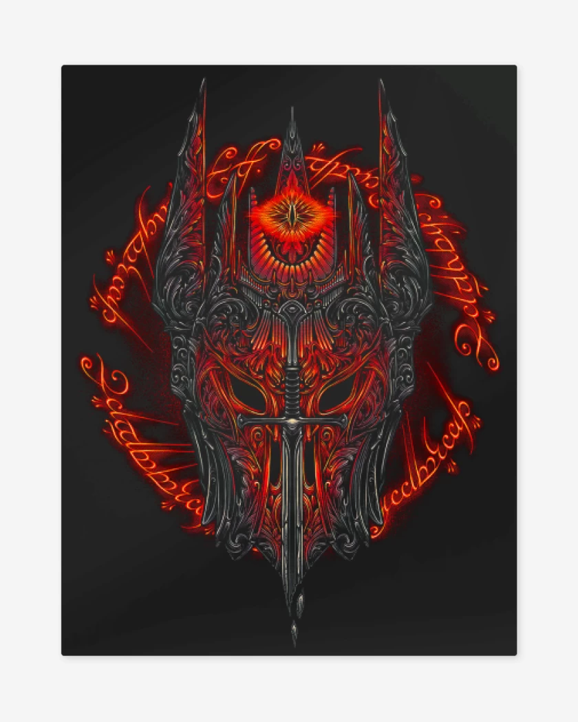 Print metalico Negro de Sauron