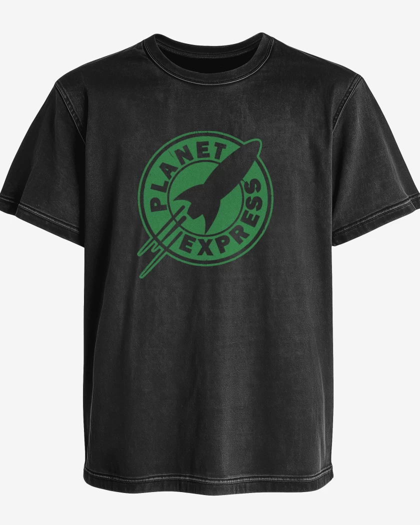 Polera desgastada Negro de Planet Express