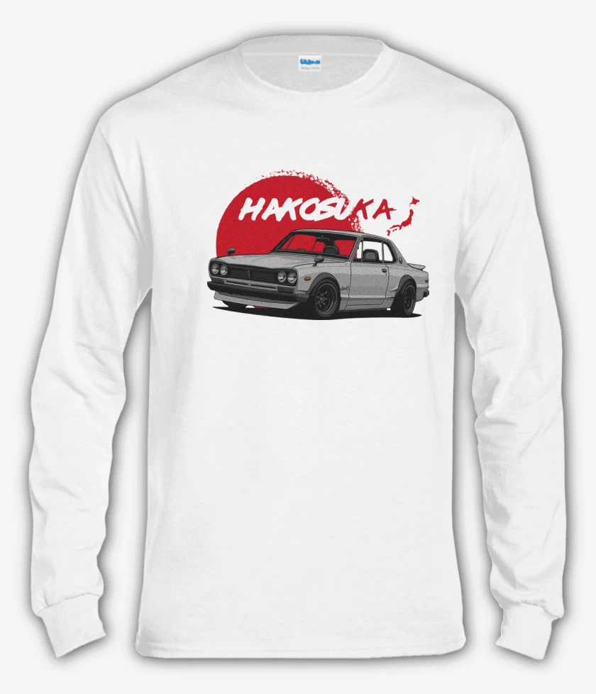 Polera manga larga Blanco de 2000GT-R