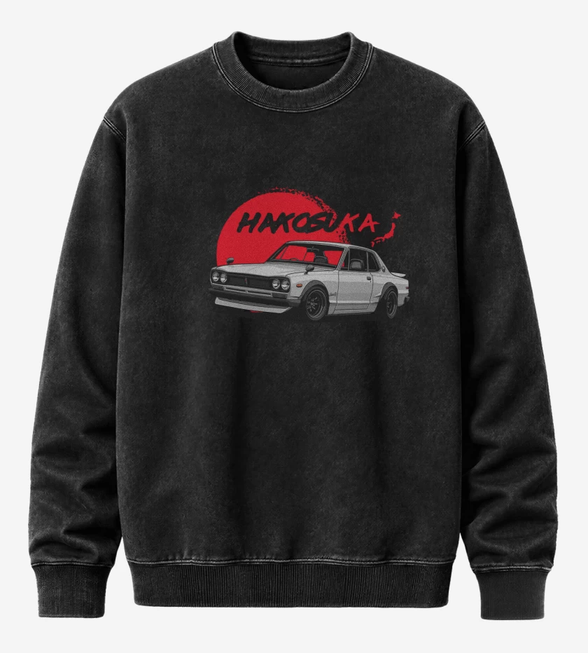 Poleron Polo Acid Wash Negro de 2000GT-R